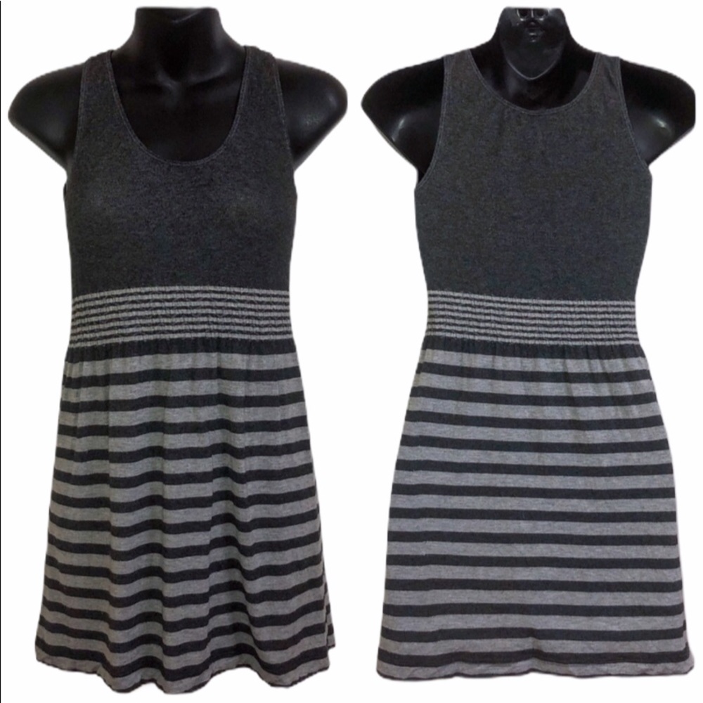 PGray Striped Dress